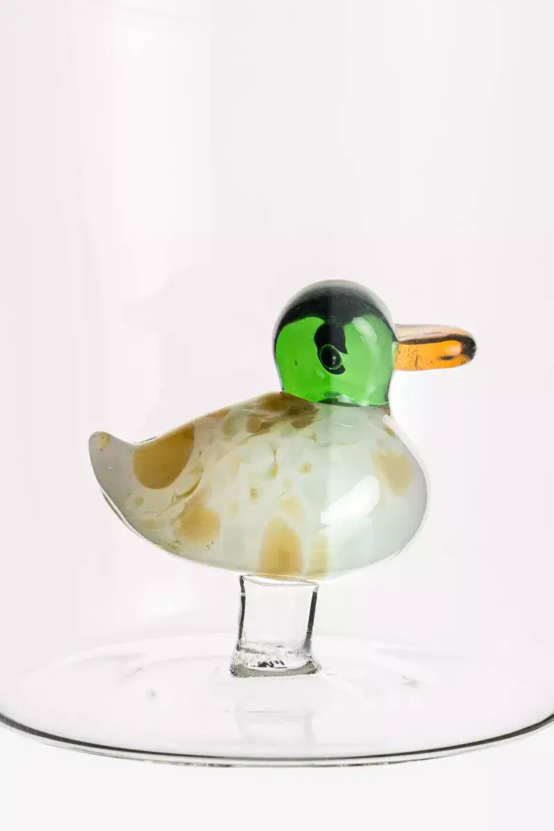 Colored glass bird